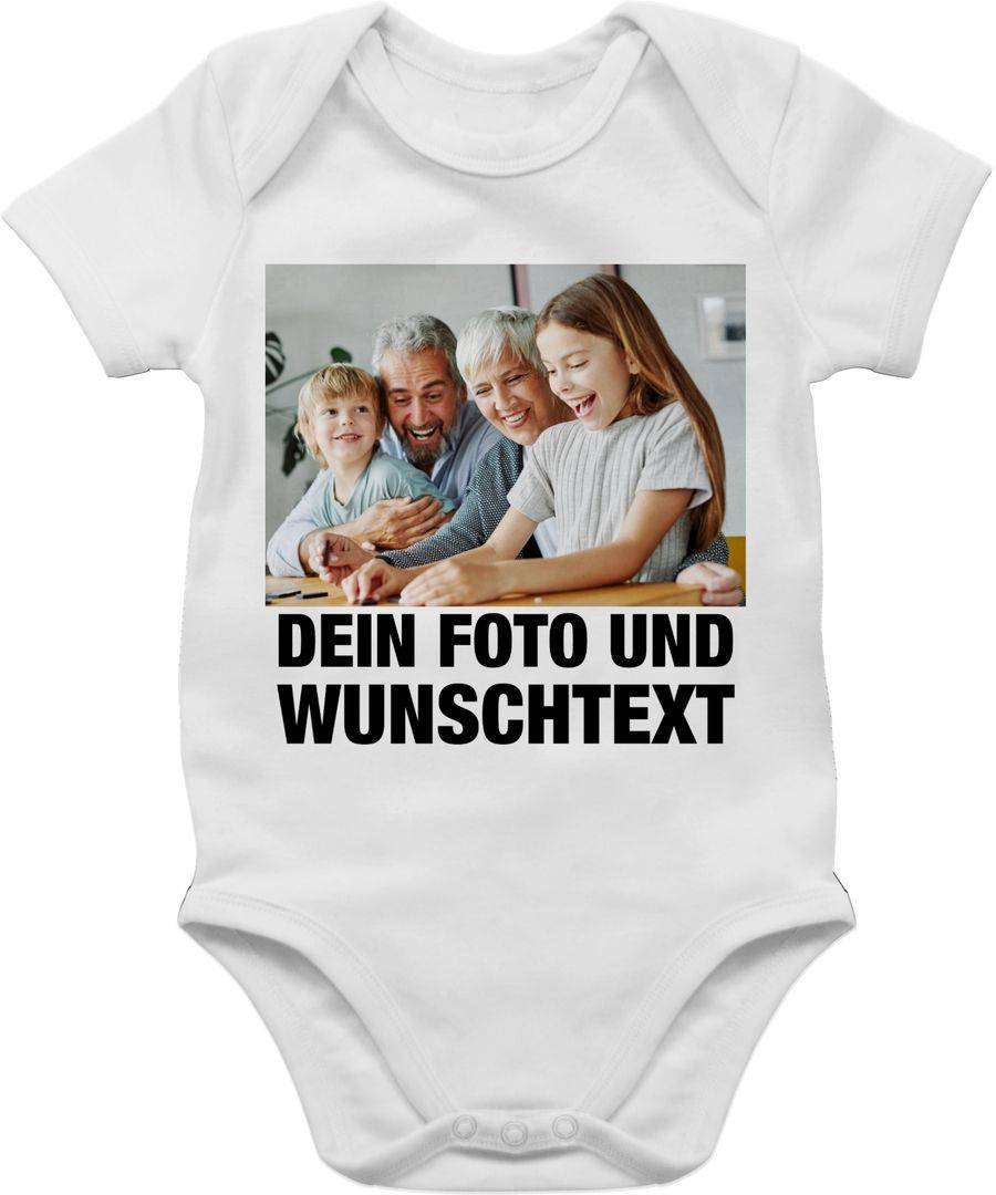 Shirtracer Mit Foto eigenem Bild Text Name Wunschtext Shirts & Mehr Shirtracer