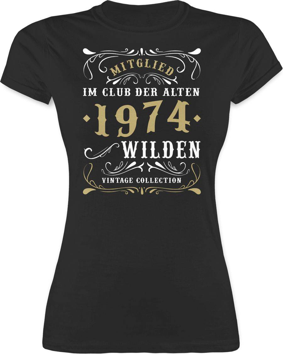 Shirtracer Mitglied im Club der alten Wilden 1974 Shirts & Mehr Shirtracer