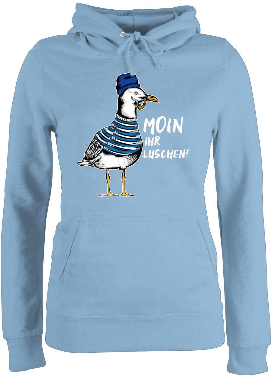 Shirtracer Moin ihr Luschen - Coole Möwe - Weiß: T-Shirt Rucksack Shirtracer