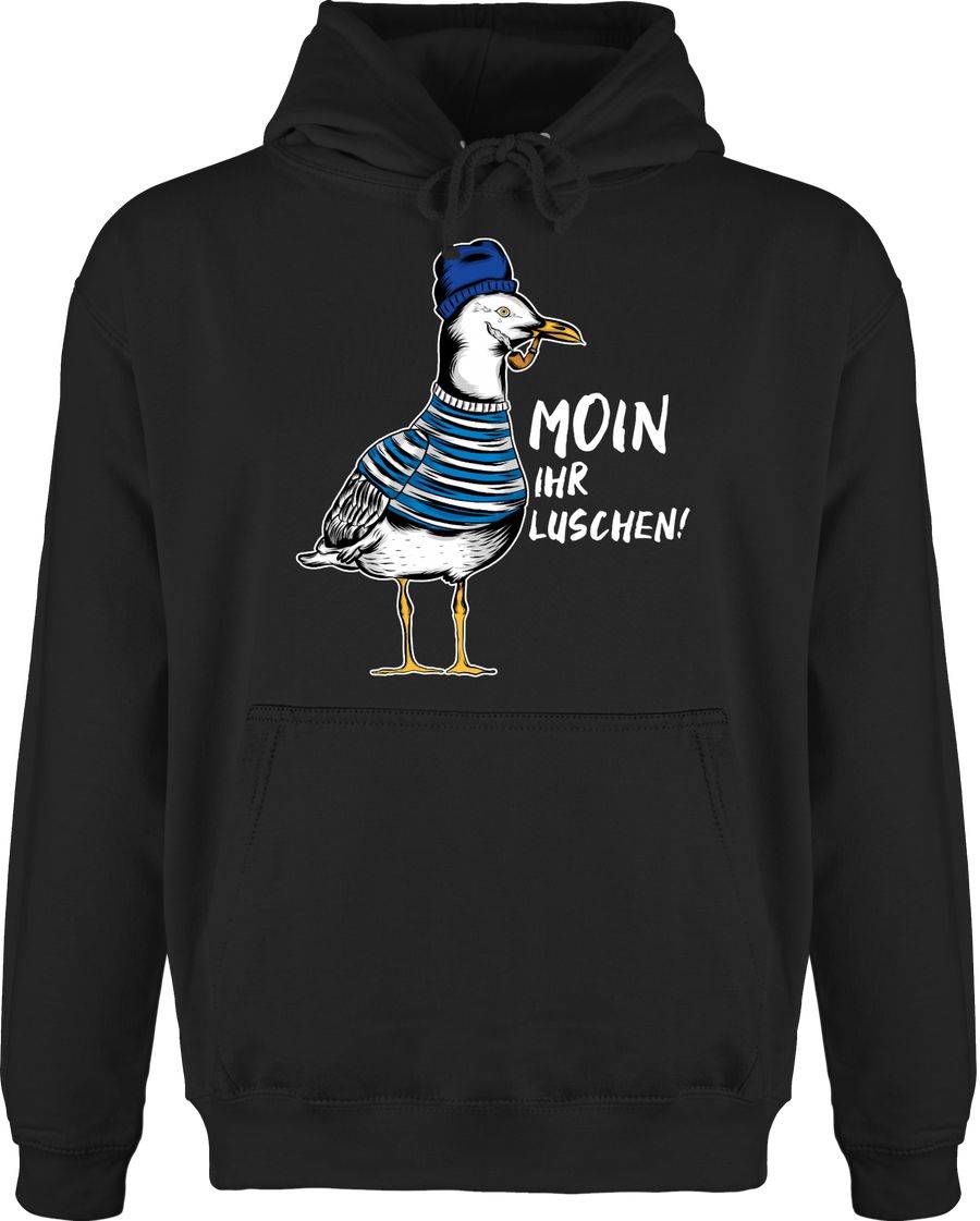 Shirtracer Moin ihr Luschen - Coole Möwe - Weiß: T-Shirt Rucksack Shirtracer