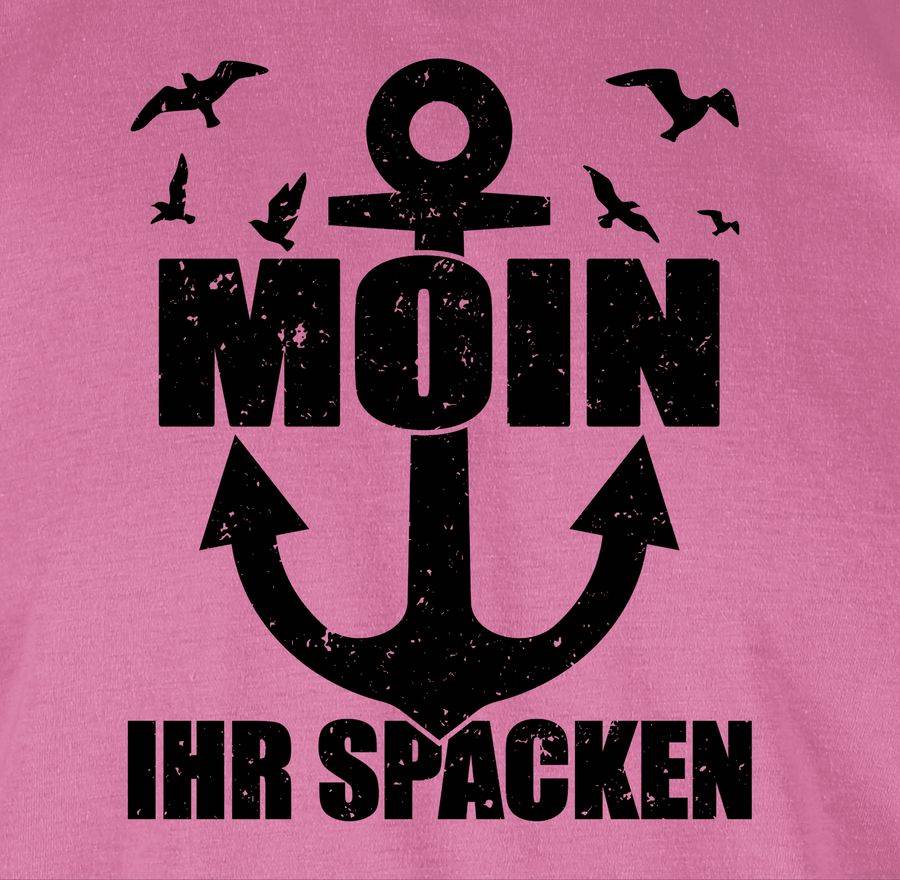 Shirtracer Moin Ihr Spacken Mit Anker - Schwarz Shirts & Mehr Shirtracer