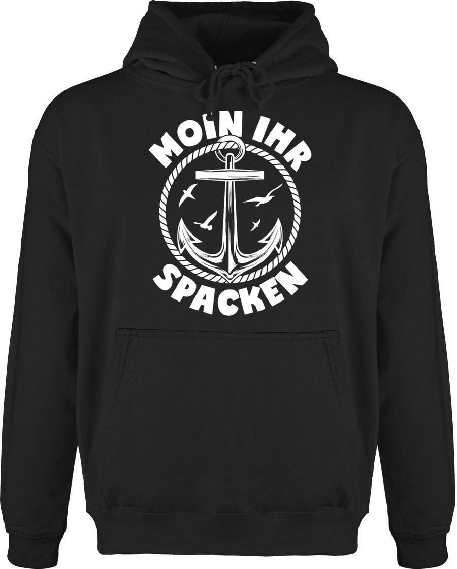 Shirtracer Moin Ihr Spacken Mit Anker - Weiß Shirts & Mehr Shirtracer