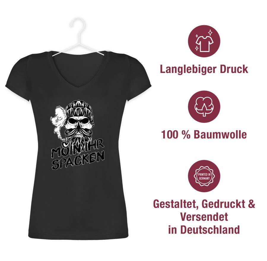 Shirtracer Moin Ihr Spacken Mit Totenkopf Shirts & Mehr Shirtracer