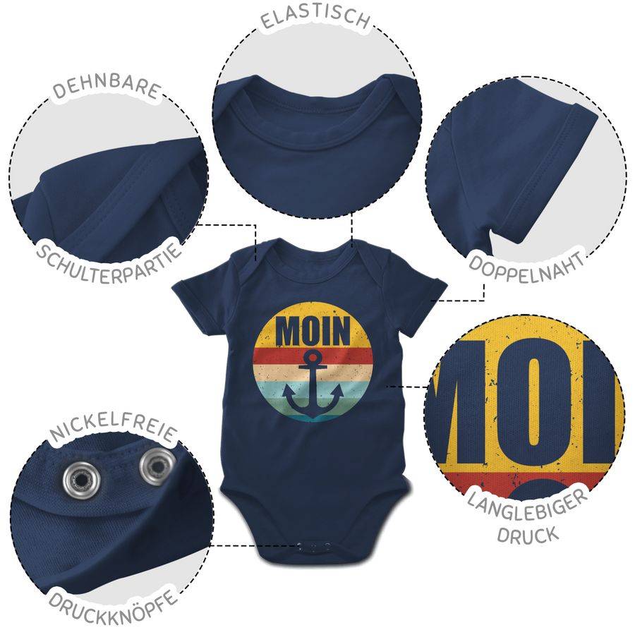 Shirtracer Moin Mit Anker Retro Shirts & Mehr Shirtracer