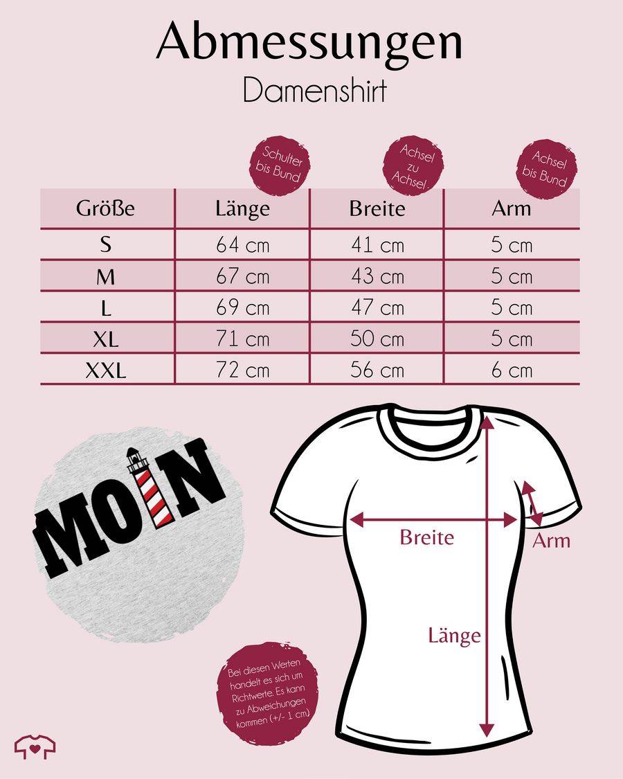 Shirtracer Moin Mit Leuchtturm - Schwarz Shirts & Mehr Shirtracer