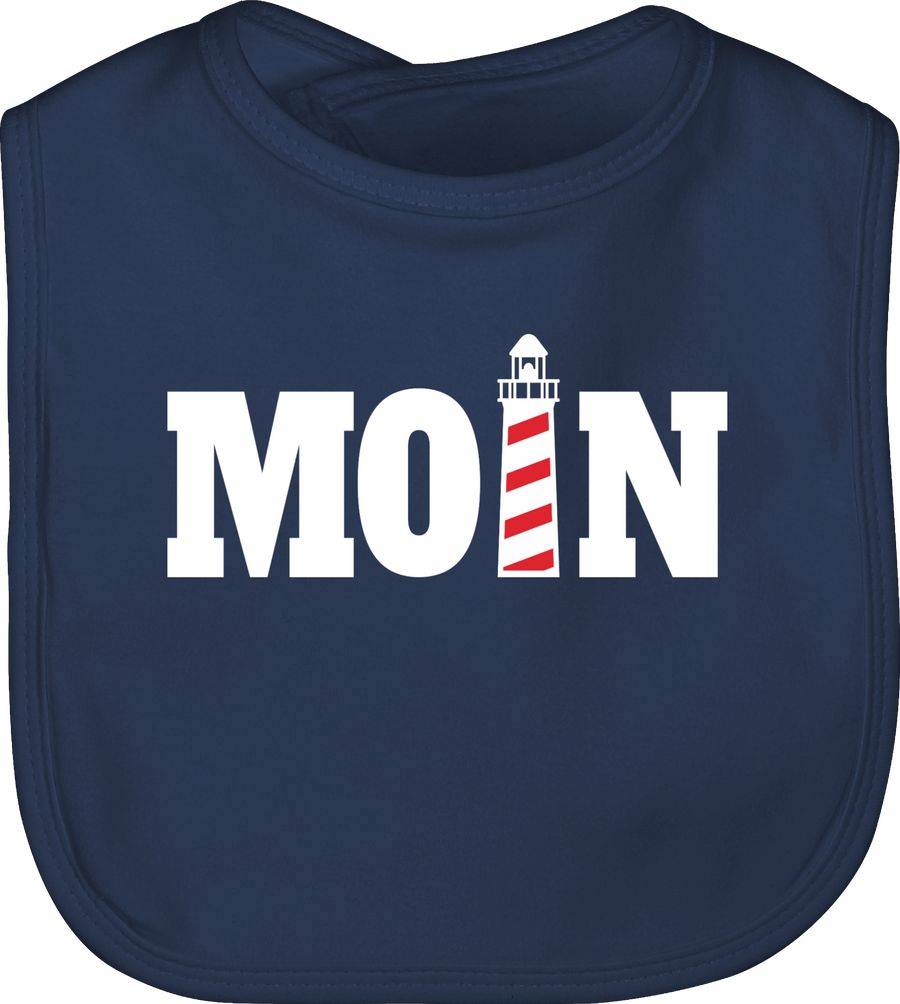 Shirtracer Moin mit Leuchtturm - weiß: T-Shirt Turnbeutel Shirtracer