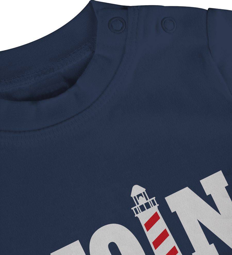 Shirtracer Moin Mit Leuchtturm - Weiß: T-Shirt Turnbeutel Shirtracer
