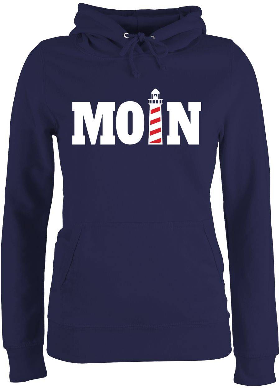 Shirtracer Moin mit Leuchtturm - weiß: T-Shirt Turnbeutel Shirtracer