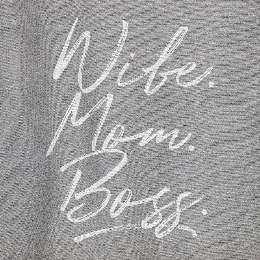 Shirtracer Momlife - Wife Mom Boss. Best Mom Muttertagsgeschenke Super Mama Beste Mom Life: Shirtracer