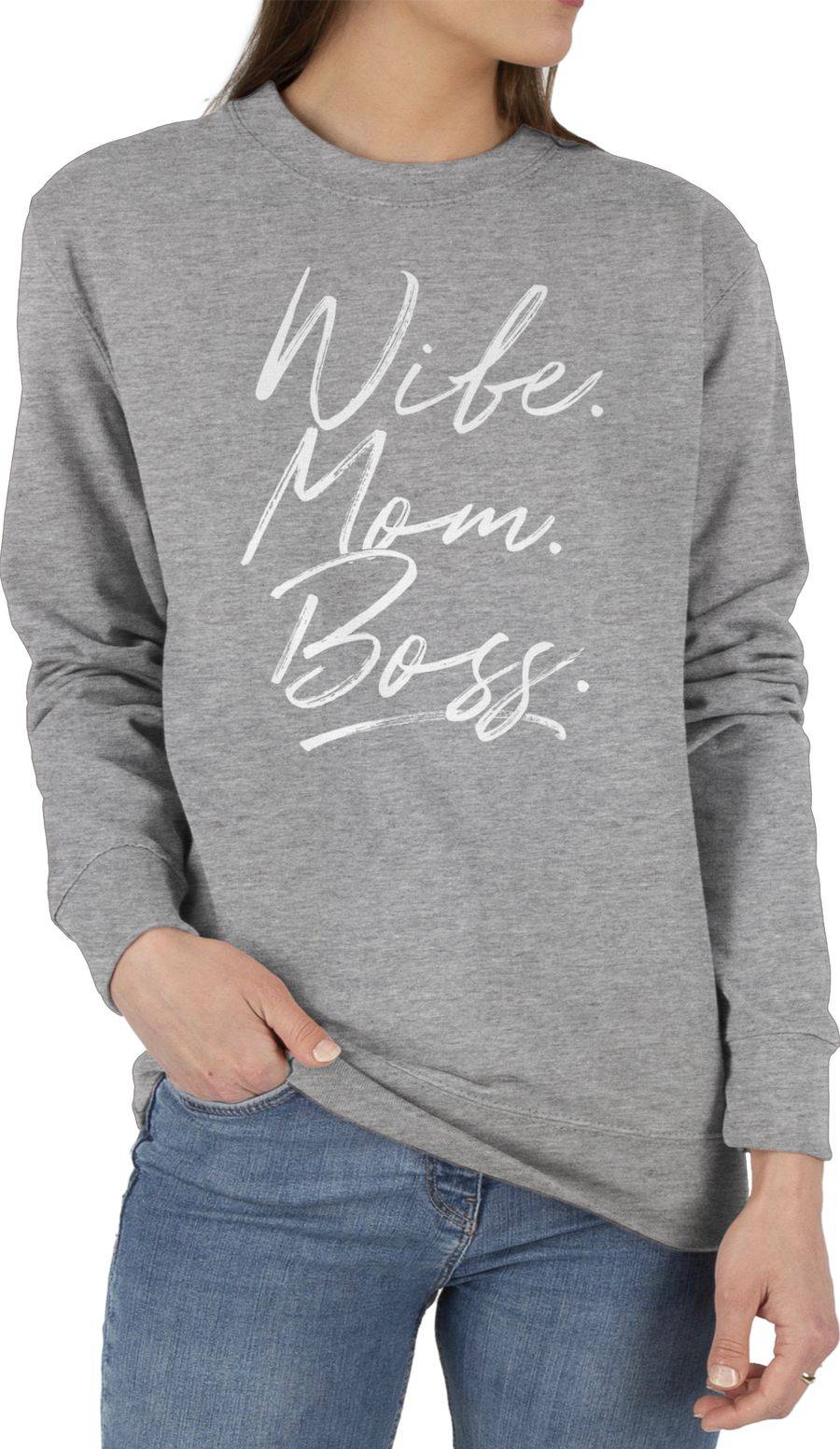 Shirtracer Momlife - Wife Mom Boss. Best Mom Muttertagsgeschenke Super Mama Beste Mom Life: Shirtracer
