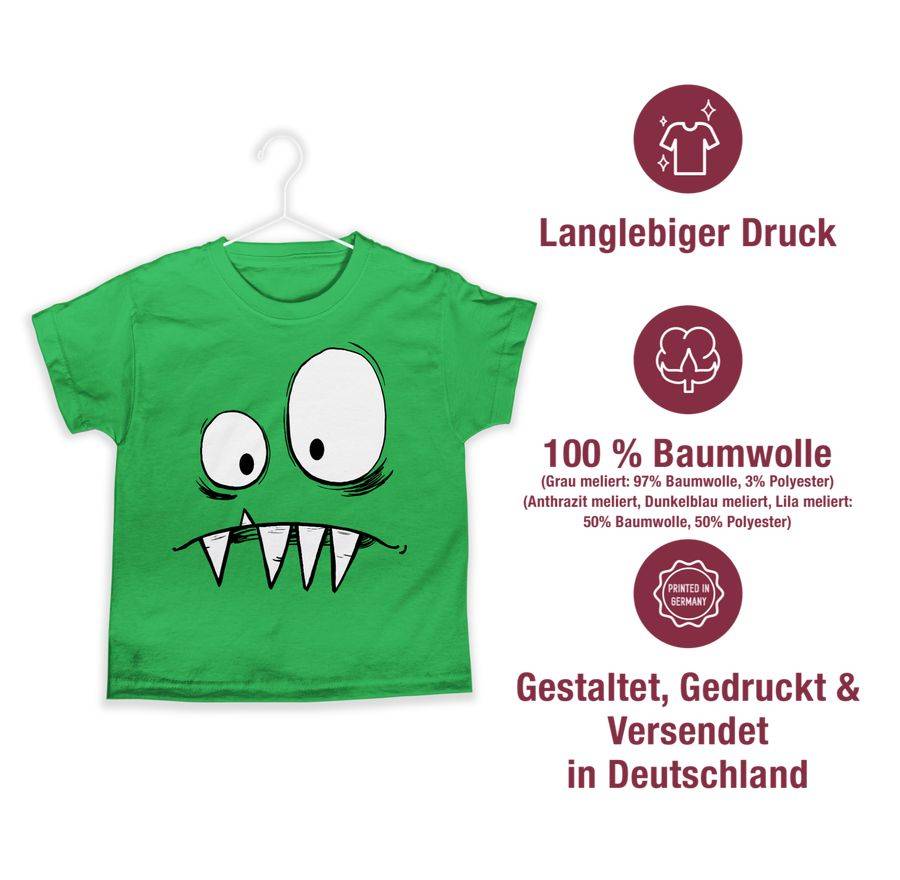 Shirtracer Monster Kostüm: T-Shirt Rucksack Shirtracer