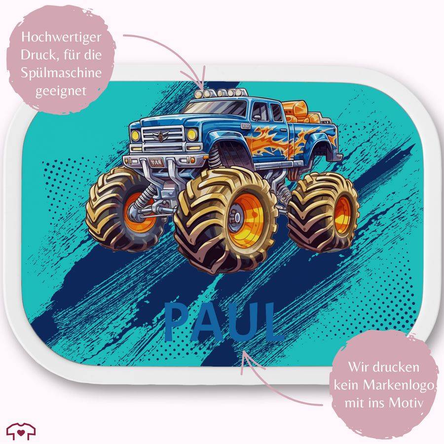 Shirtracer Monstertruck Mit Name Monster Truck Jungen Geschenk Einschulung Trucks Monster Shirtracer