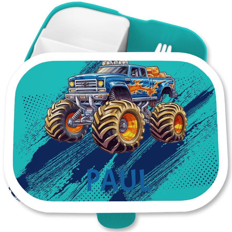 Shirtracer Monstertruck mit Name Monster Truck Jungen Geschenk Einschulung Trucks Monster Shirtracer