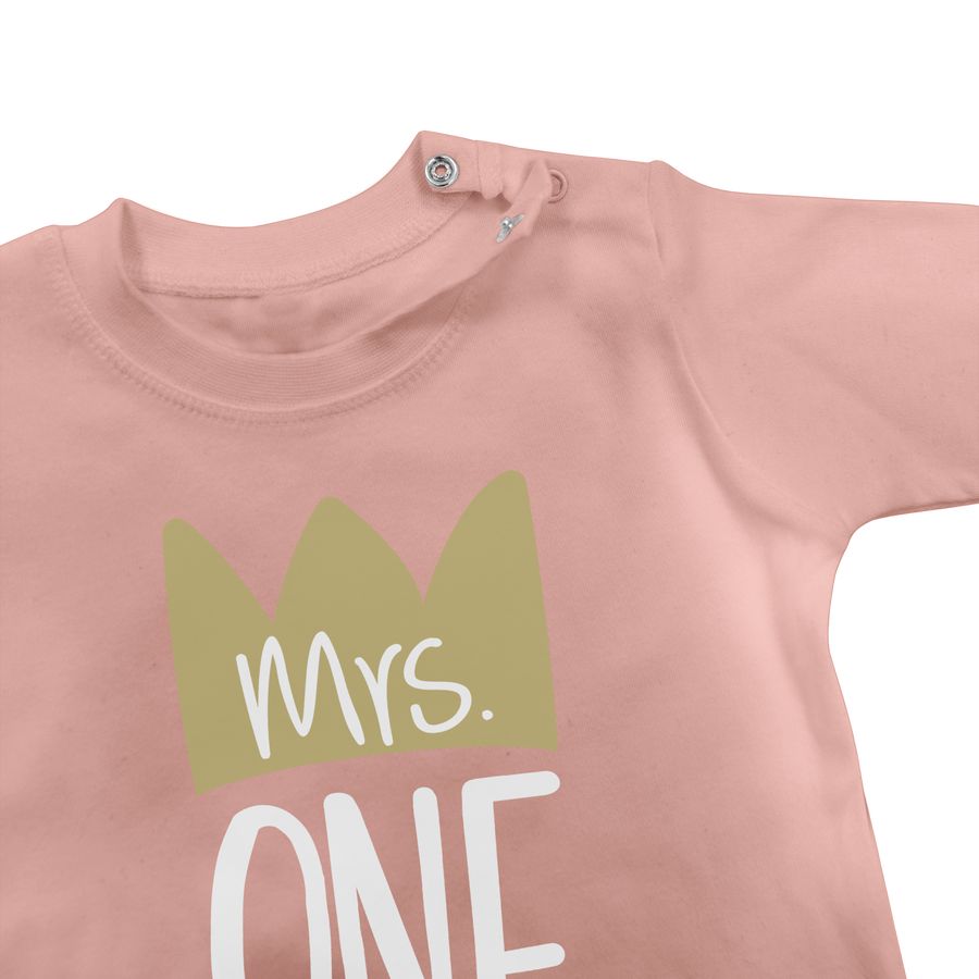 Shirtracer Mrs One Derful - 1 Jahr Geschenk Mädchen Erster Geburtstag Outfit Babygeschenk 1 Shirtracer