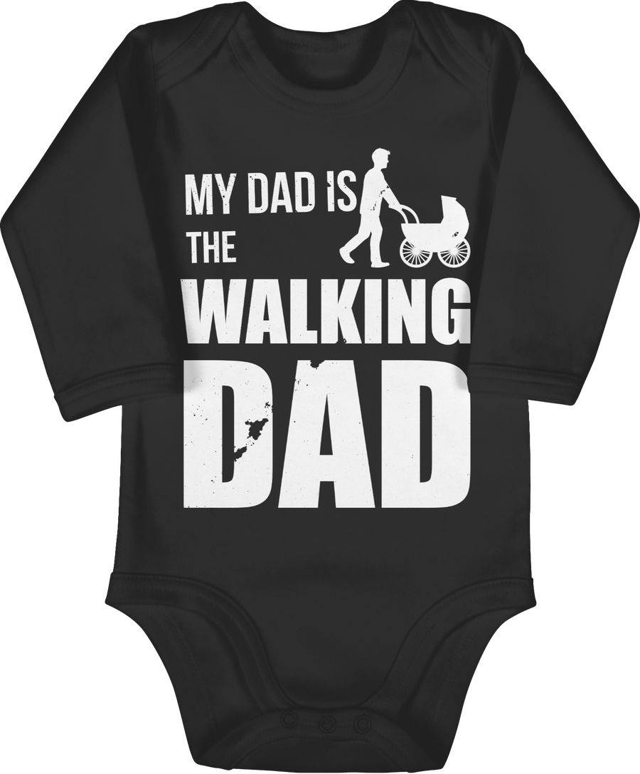 Shirtracer My Dad is the Walking Dad weiß: T-Shirt Turnbeutel Shirtracer