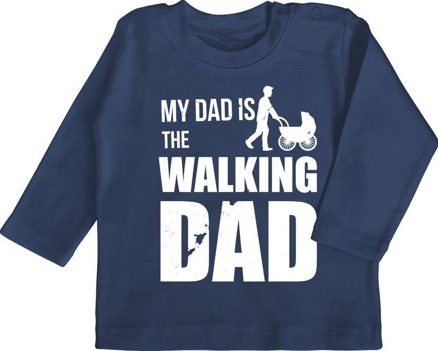 Shirtracer My Dad is the Walking Dad weiß: T-Shirt Turnbeutel Shirtracer