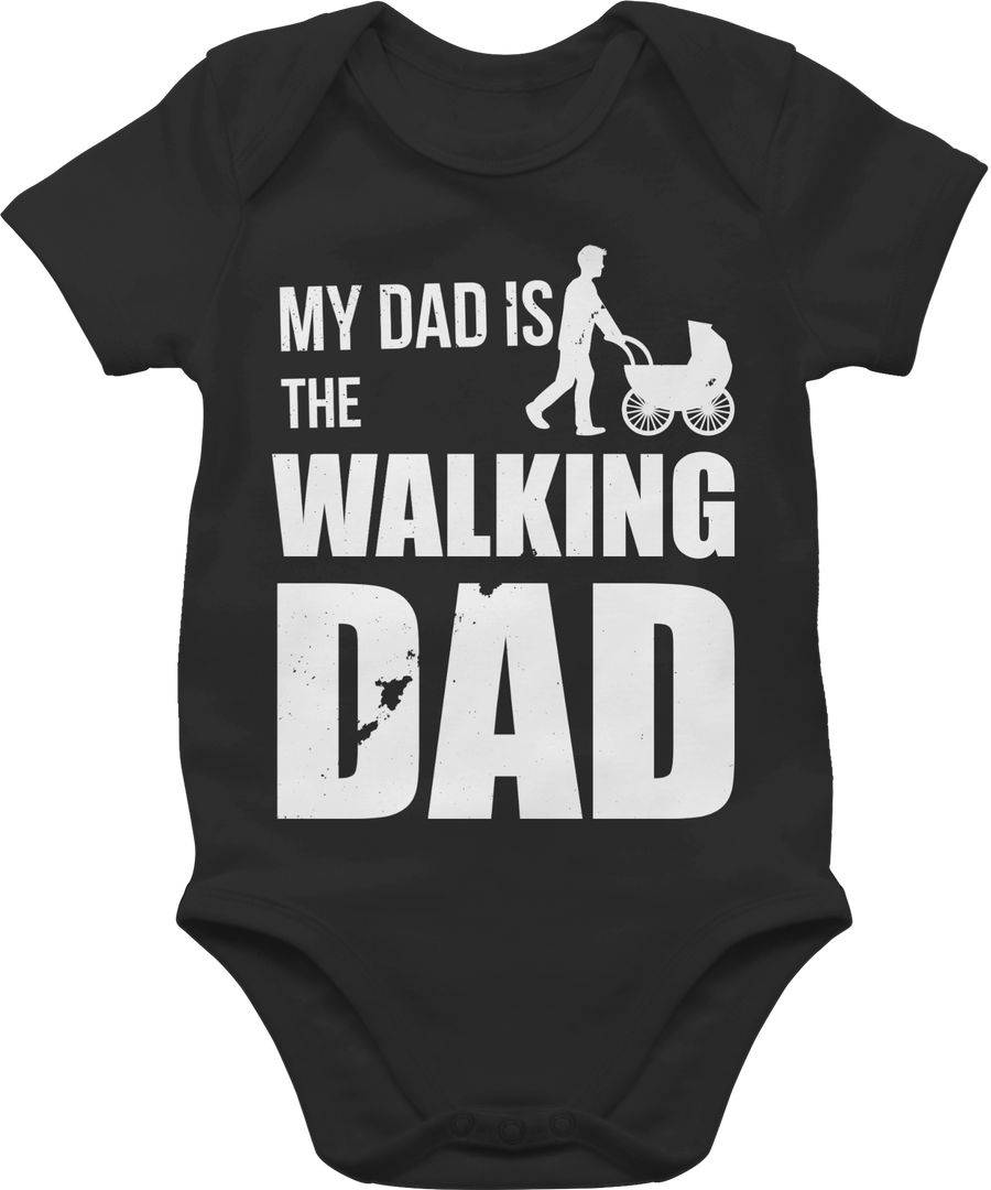 Shirtracer My Dad is the Walking Dad weiß: T-Shirt Turnbeutel Shirtracer