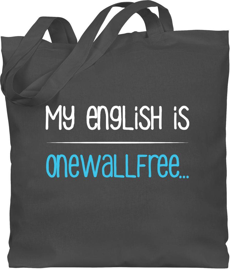 Shirtracer My english is onewallfree - Denglisch: Tshirt Rucksack Shirtracer