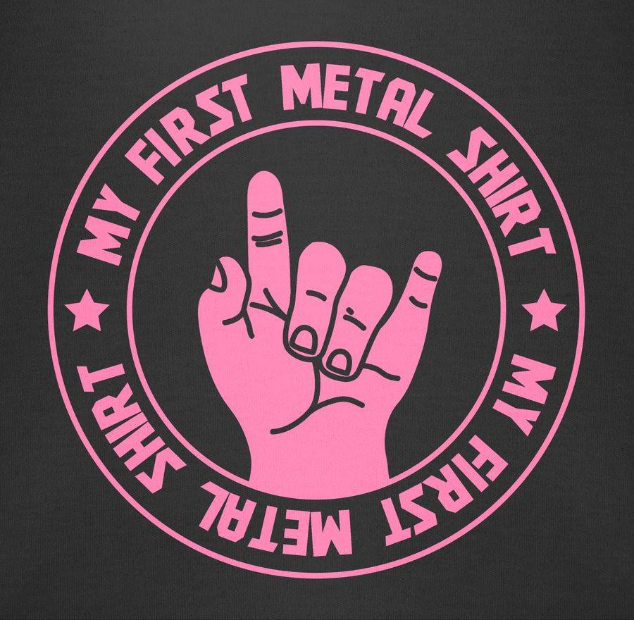 Shirtracer My First Metal Shirt Rosa Shirts & Mehr Shirtracer
