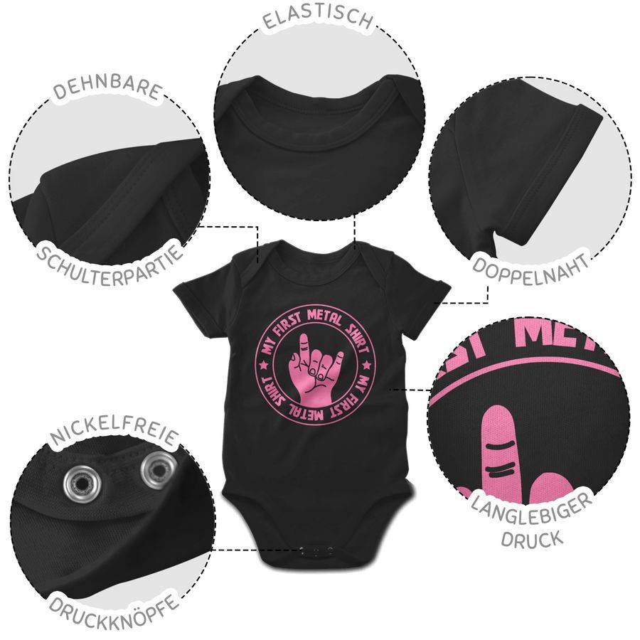 Shirtracer My First Metal Shirt Rosa Shirts & Mehr Shirtracer