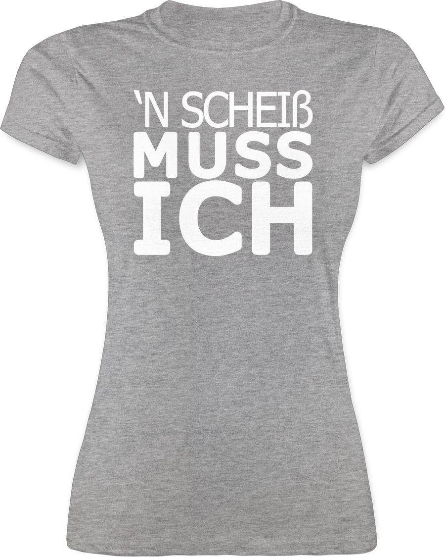 Shirtracer 'N Scheiß muss ich: Tshirt Gym Bag Shirtracer