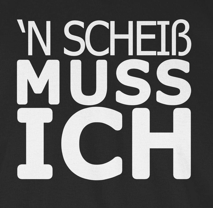 Shirtracer 'N Scheiß Muss Ich: Tshirt Gym Bag Shirtracer