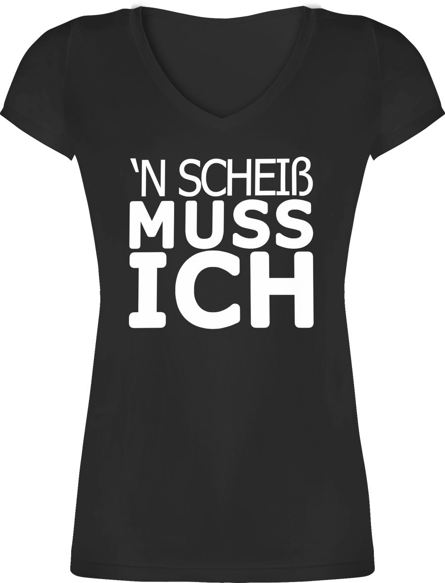Shirtracer 'N Scheiß muss ich: Tshirt Gym Bag Shirtracer