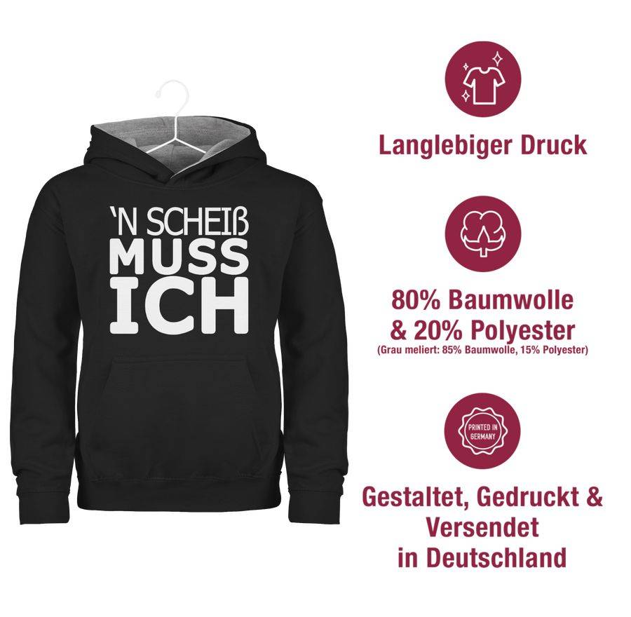 Shirtracer 'N Scheiß Muss Ich: Tshirt Gym Bag Shirtracer