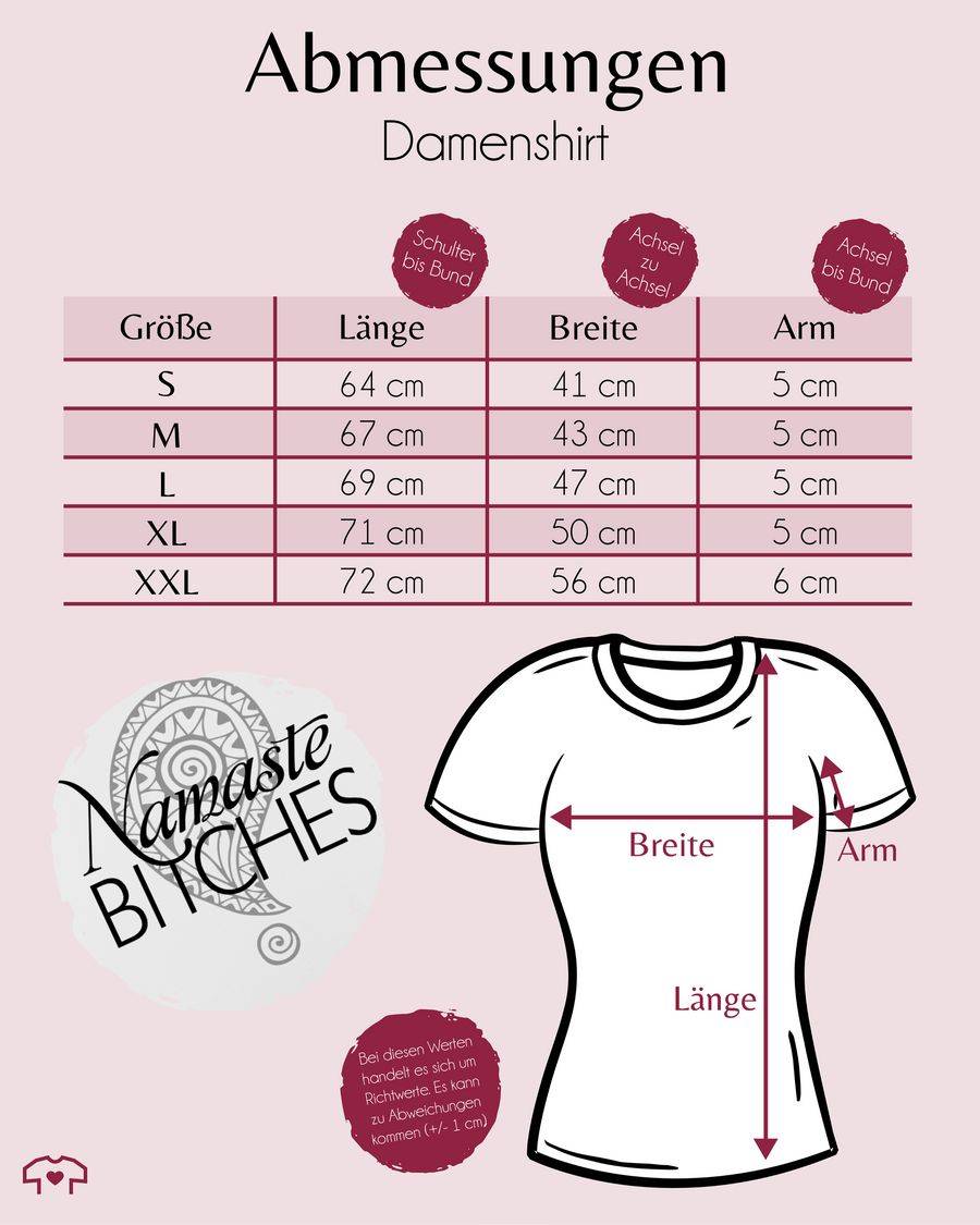 Shirtracer Namaste BITCHES: Tshirt Turnbeutel Shirtracer