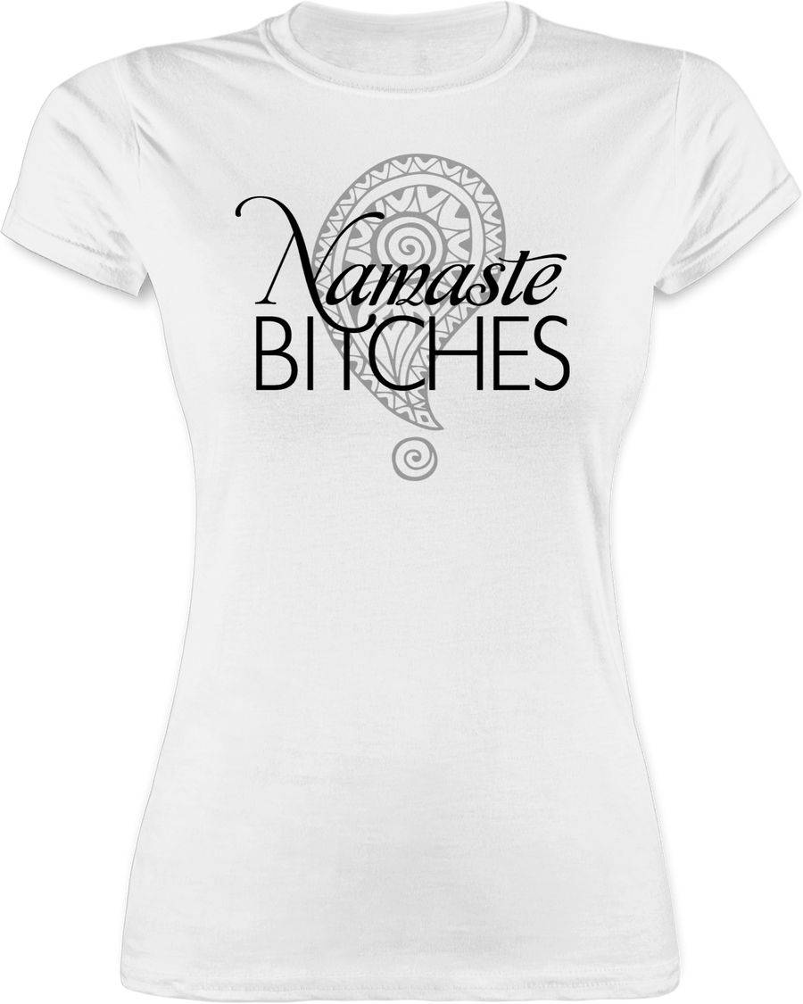 Shirtracer Namaste BITCHES: Tshirt Turnbeutel Shirtracer