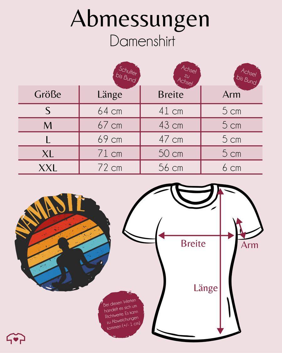 Shirtracer Namaste Bunt: T-Shirt Rucksack Shirtracer