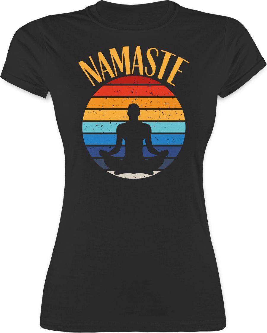 Shirtracer Namaste bunt: T-Shirt Rucksack Shirtracer