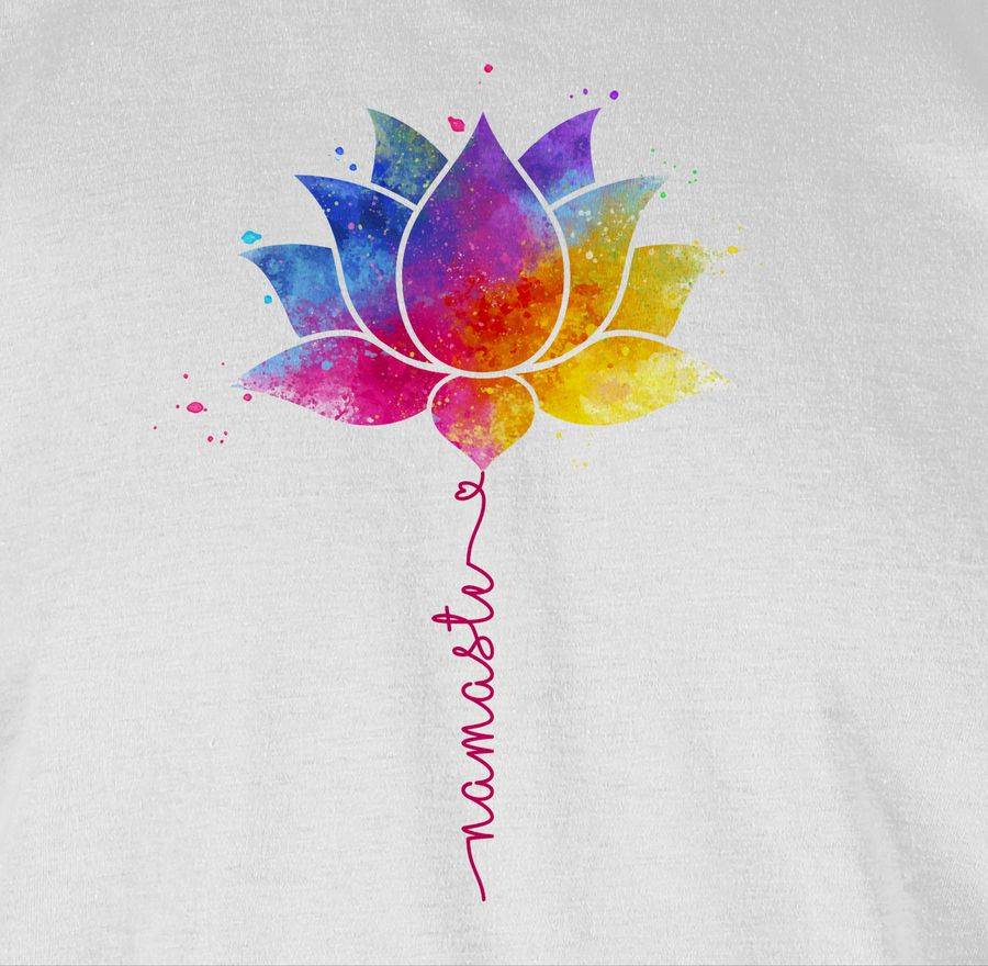 Shirtracer Namaste Lotusblüte Meditation Yoga Mandala Spirit: Tshirt Rucksack Shirtracer