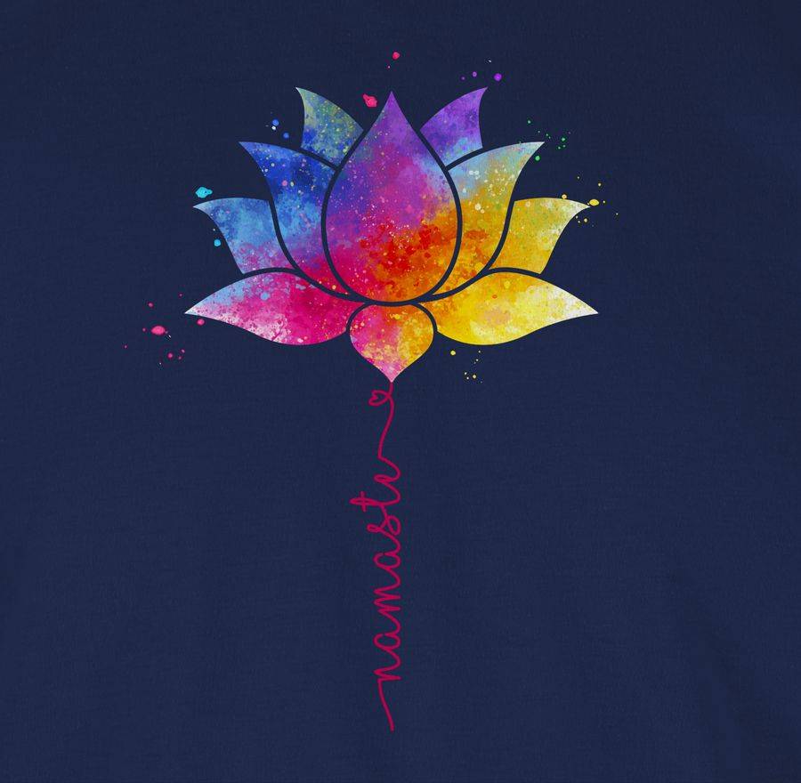 Shirtracer Namaste Lotusblüte Meditation Yoga Mandala Spirit: Tshirt Rucksack Shirtracer
