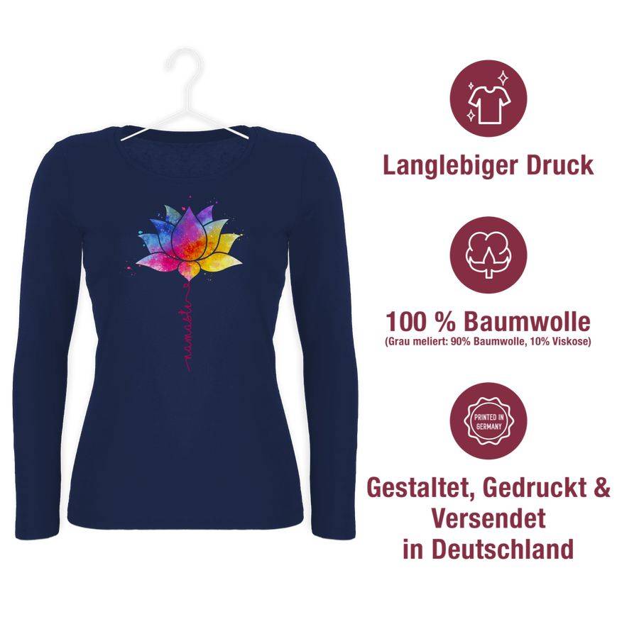 Shirtracer Namaste Lotusblüte Meditation Yoga Mandala Spirit: Tshirt Rucksack Shirtracer
