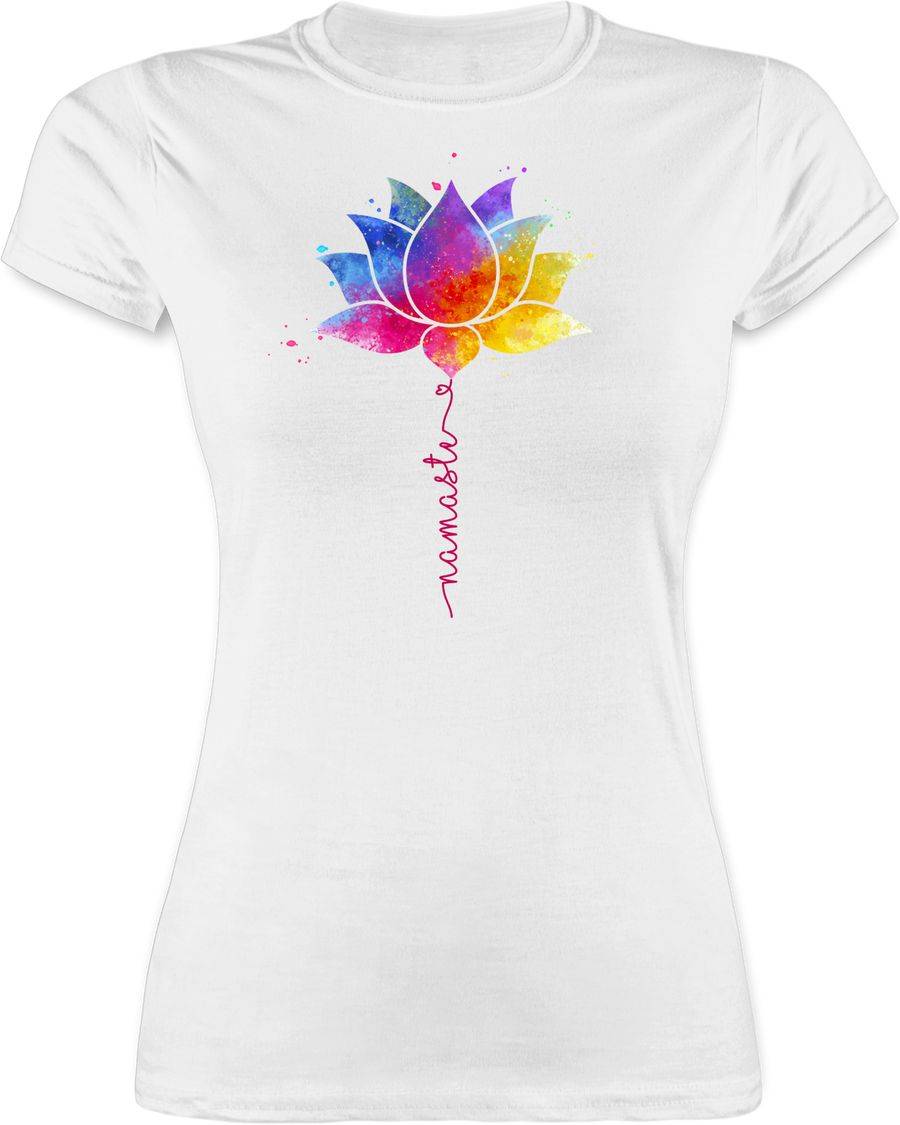 Shirtracer Namaste Lotusblüte Meditation Yoga Mandala Spirit: Tshirt Rucksack Shirtracer