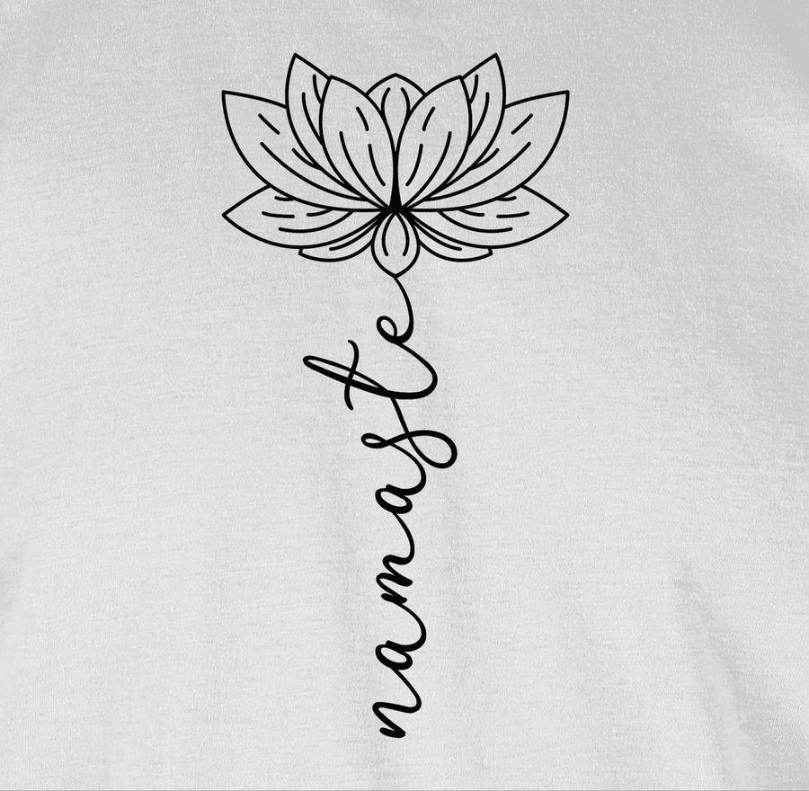 Shirtracer Namaste Lotusblüte: Tshirt Rucksack Shirtracer