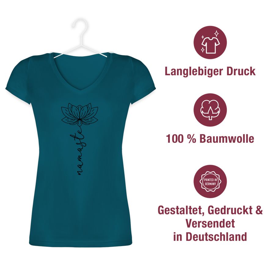 Shirtracer Namaste Lotusblüte: Tshirt Rucksack Shirtracer