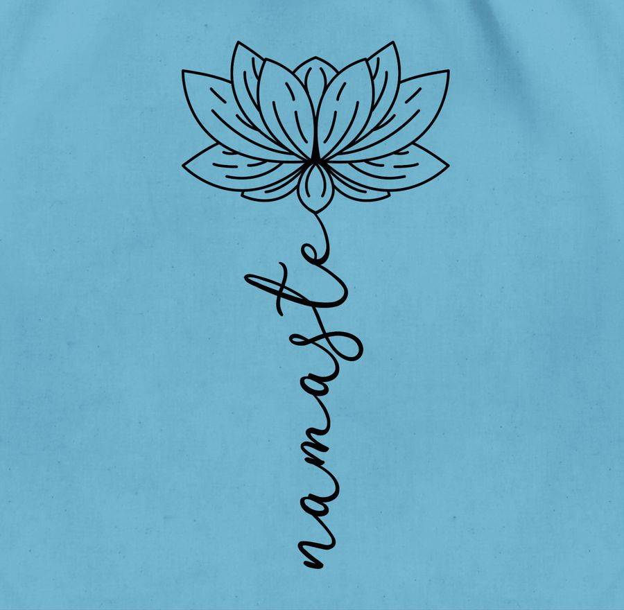 Shirtracer Namaste Lotusblüte: Tshirt Rucksack Shirtracer