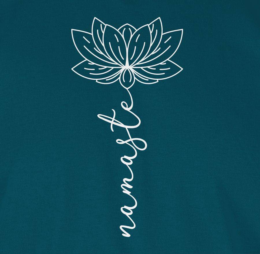 Shirtracer Namaste Lotusblüte Weiß: Tshirt Rucksack Shirtracer