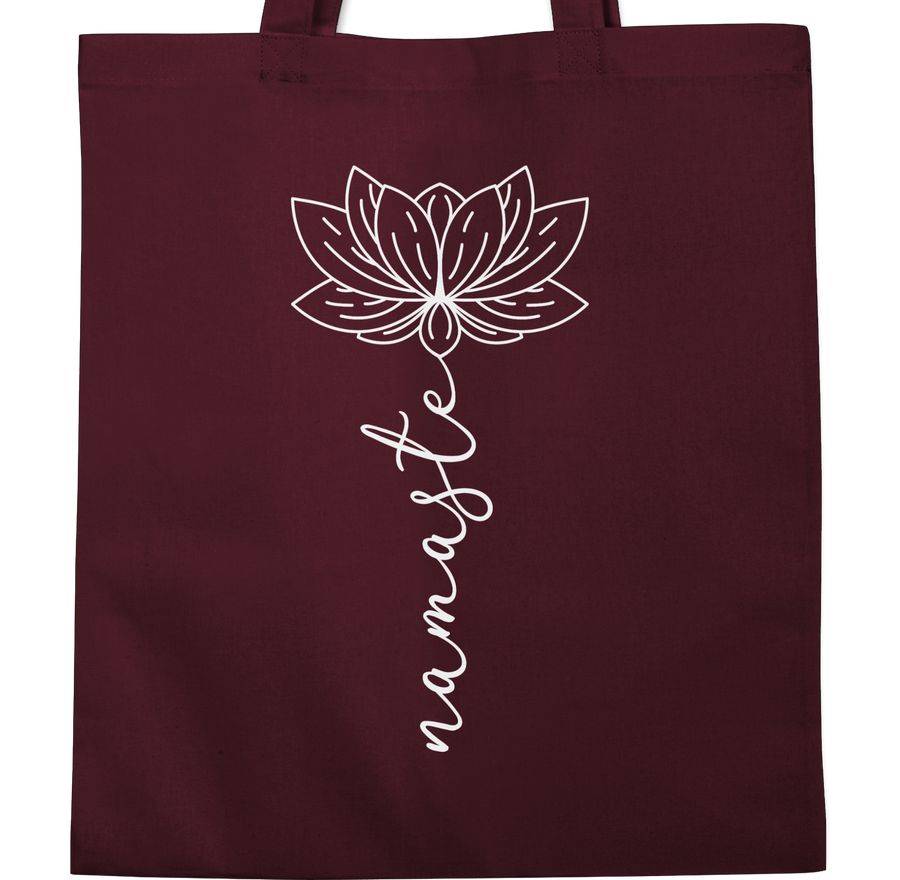 Shirtracer Namaste Lotusblüte Weiß: Tshirt Rucksack Shirtracer