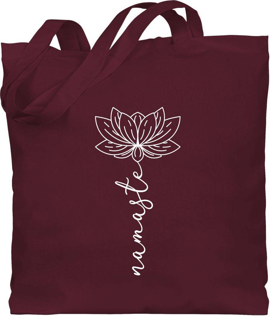 Shirtracer Namaste Lotusblüte weiß: Tshirt Rucksack Shirtracer