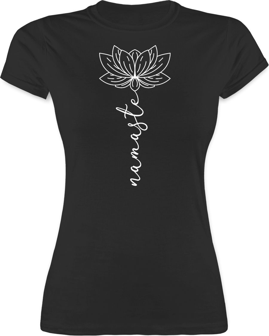 Shirtracer Namaste Lotusblüte weiß: Tshirt Rucksack Shirtracer