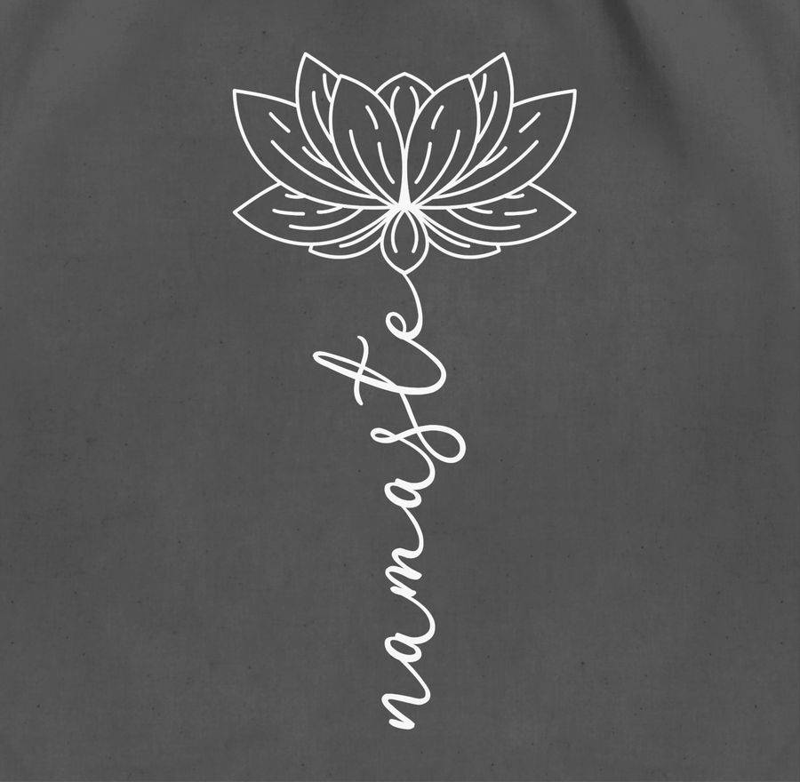 Shirtracer Namaste Lotusblüte Weiß: Tshirt Rucksack Shirtracer
