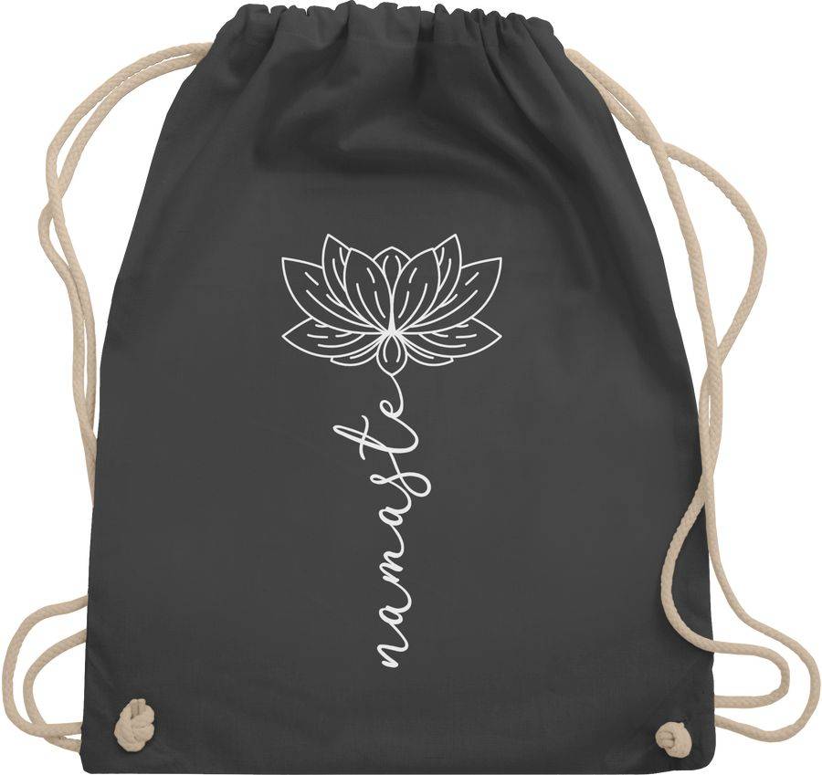 Shirtracer Namaste Lotusblüte weiß: Tshirt Rucksack Shirtracer