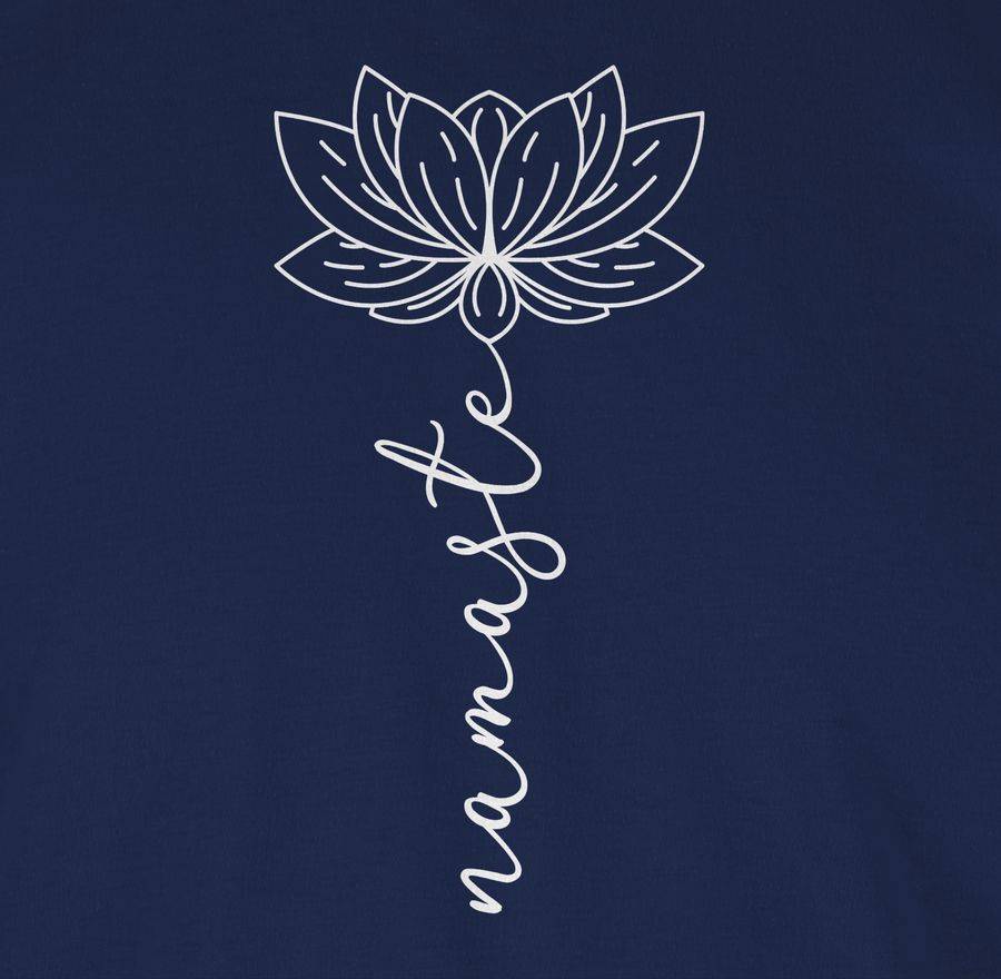 Shirtracer Namaste Lotusblüte Weiß: Tshirt Rucksack Shirtracer