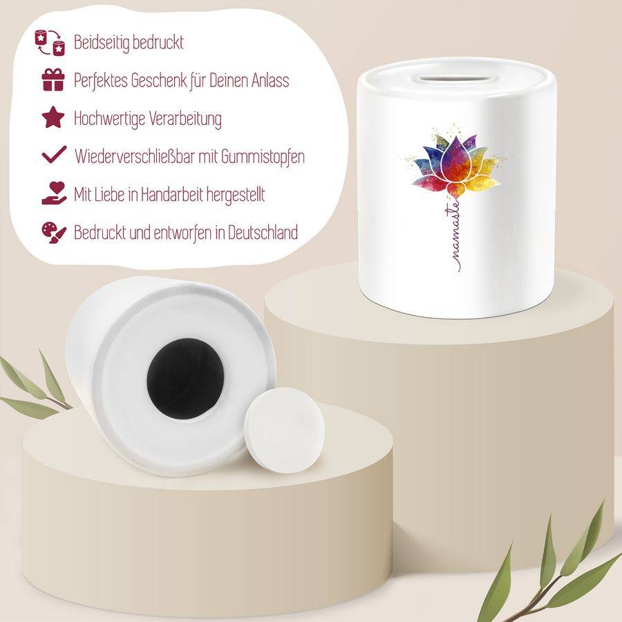 Shirtracer Namaste Lotusblüte Yoga Mandala Spirit Wellness Meditation: Tshirt Rucksack Shirtracer