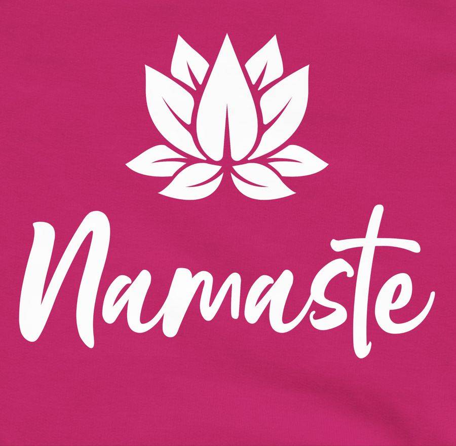 Shirtracer Namaste Mit Lotusblüte Weiß: Tshirt Gym Bag Shirtracer