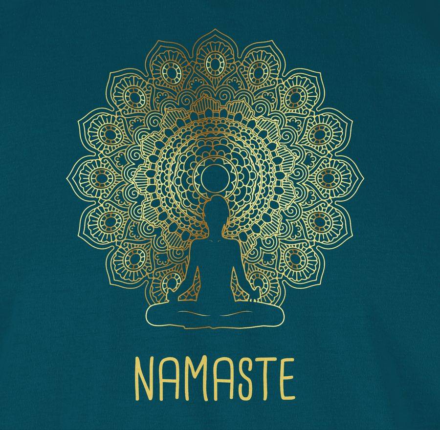 Shirtracer Namaste Yoga Chakra Mandala: T-Shirt Gym Bag Shirtracer