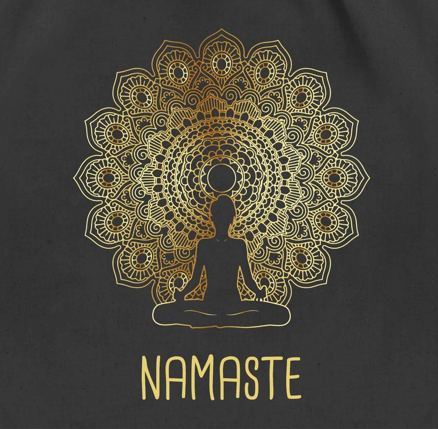 Shirtracer Namaste Yoga Chakra Mandala: T-Shirt Gym Bag Shirtracer